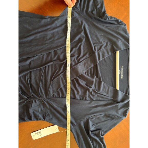 Soft Surroundings NWT Navy Blue Hyannis Faux Wrap Dress in Size 1X - Picture 8 of 11